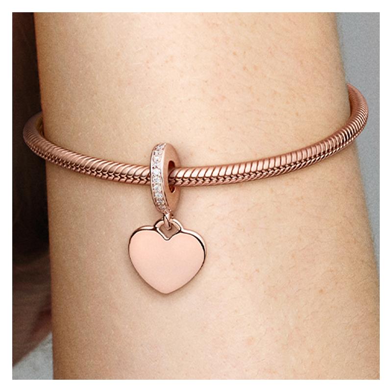 Pandora Original design copper-silver alloy pendant for men and women, couple model, gold 788761C01-5