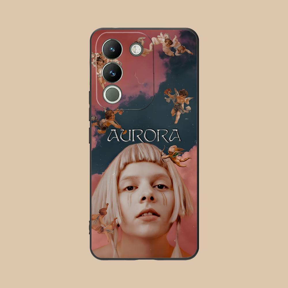 Aurora Aksnes Matte TPU Mobile Phone Case for VIVO V60 V50 V40 V30 V29 V27 V25 V23 Pro Lite 5G Colorful Printing Cover