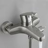 Bathroom Shower Faucet Wall Mounted Stainless Steel Mixer Tap Hot And Cold Water Mixer Triple Shower Tap Bathroom Bathtub Faucet