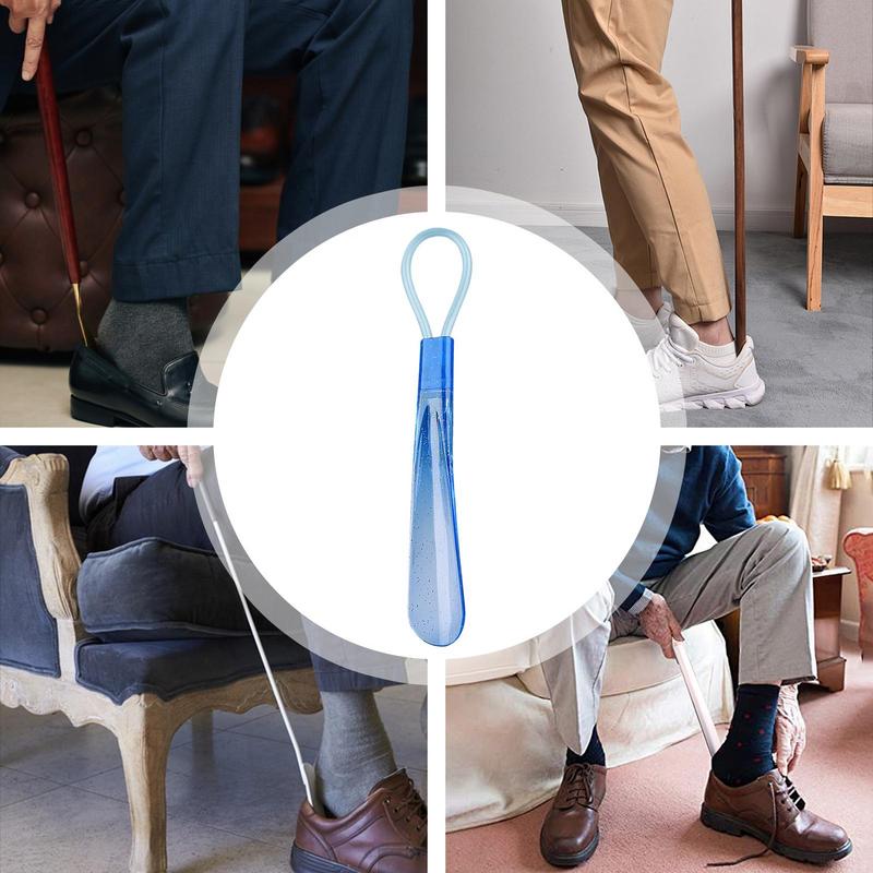 Shoe Horns Short Handle 21cm Shoe Horn Plastic shoe horn for seniors Shoe Spoon Professional Aid Tool Shoe Accessories
