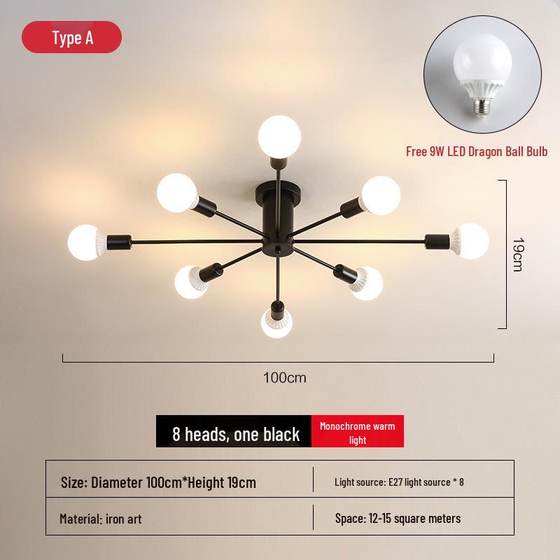 Nordic LED Ceiling Light: Modern Minimalist Design for Bedrooms & Living Rooms