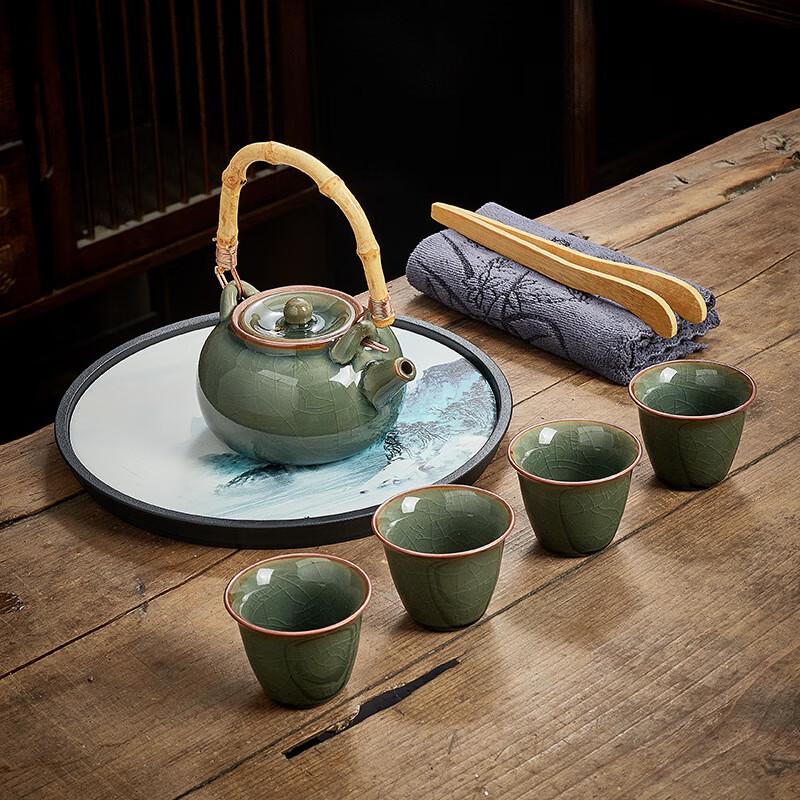 OIMG Portable Travel Tea Set