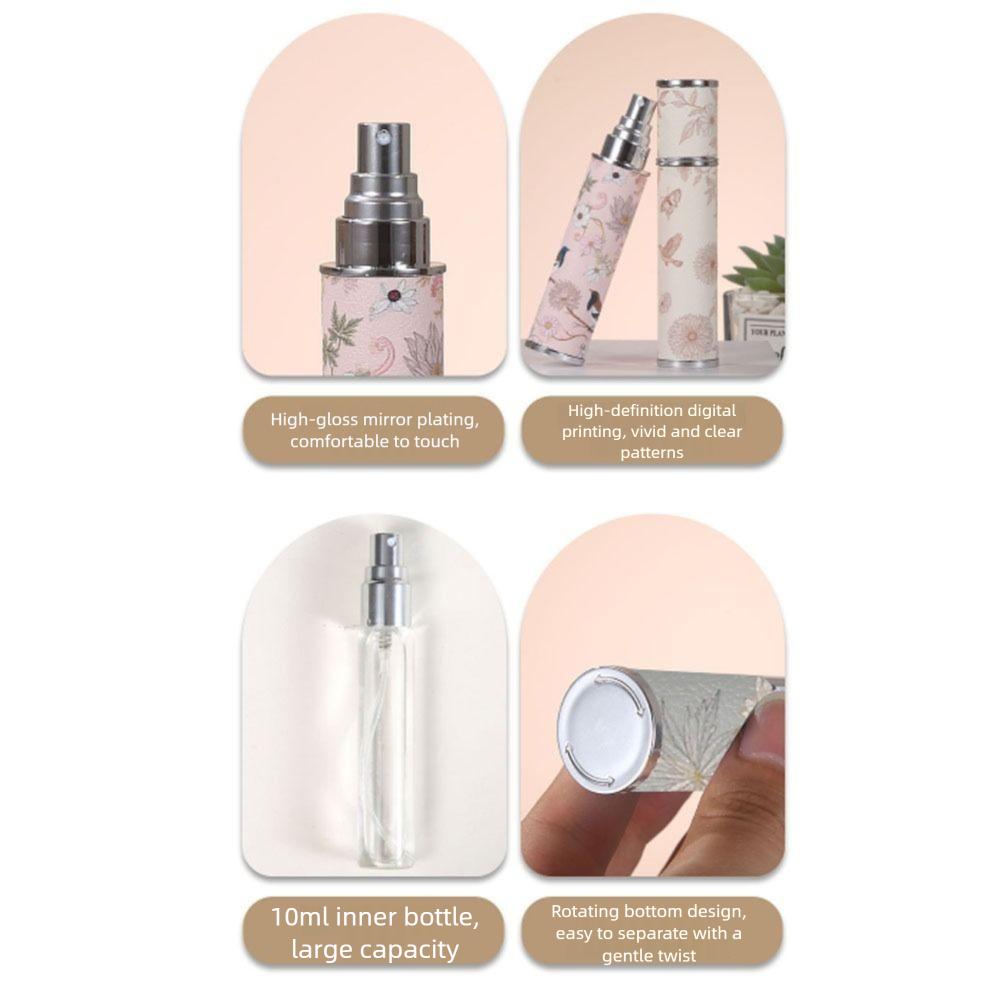 Mini-Parfümflasche aus Leder, nachfüllbarer Parfümzerstäuber für Reisen, Kosmetikspender