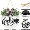 Welcome Sign Front Door Sign Hangings Welcome Sign for Farmhouses Porch Spring Welcome Sign Front Door Decorations