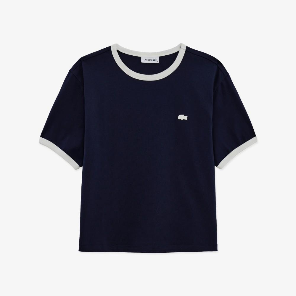 Lacoste Women's Soft Ringer T-Shirt TF703E-56G166
