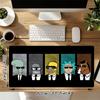1Pc Retro Cartoon Characters Gaming Mouse Pad Keyboard Desk Mat Non-slip Rubber Lock Edge Waterproof Computer Mousepad for Office Home Decor Y11