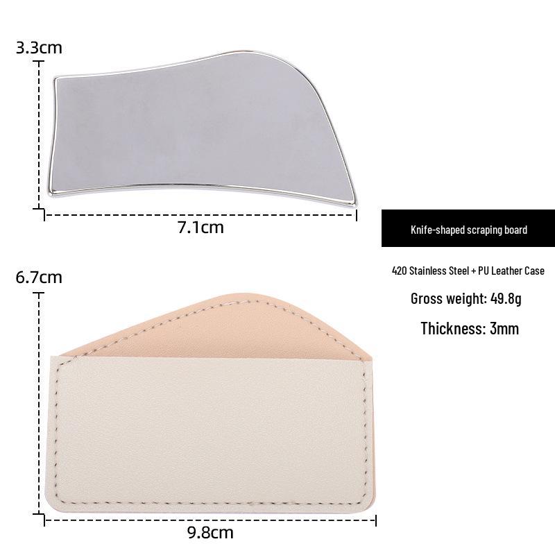 Stainless Steel Facial Gua Sha Board for Lifting and Massage
