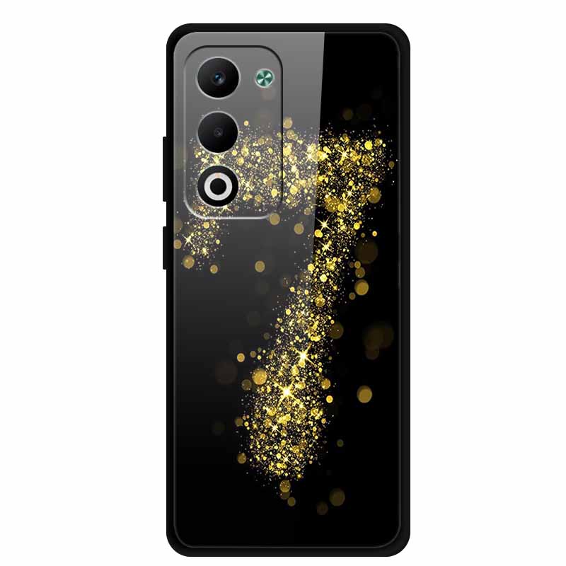 Glass Back Cover For OPPO A5i Pro 5G Case A5iPro Coque Hard Tempered Glass Case For OPPO A5m A5 5G 4G Phone Case A 5 Soft Bumper