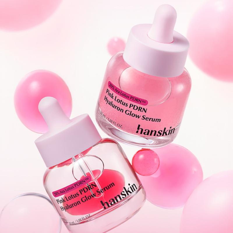 Hanskin Pink Lotus PDRN Hyaluron Glow Serum 30ml