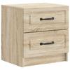 Nightstand Sonoma Oak 43 X 34.5 X 44.5 Cm Engineered Wood