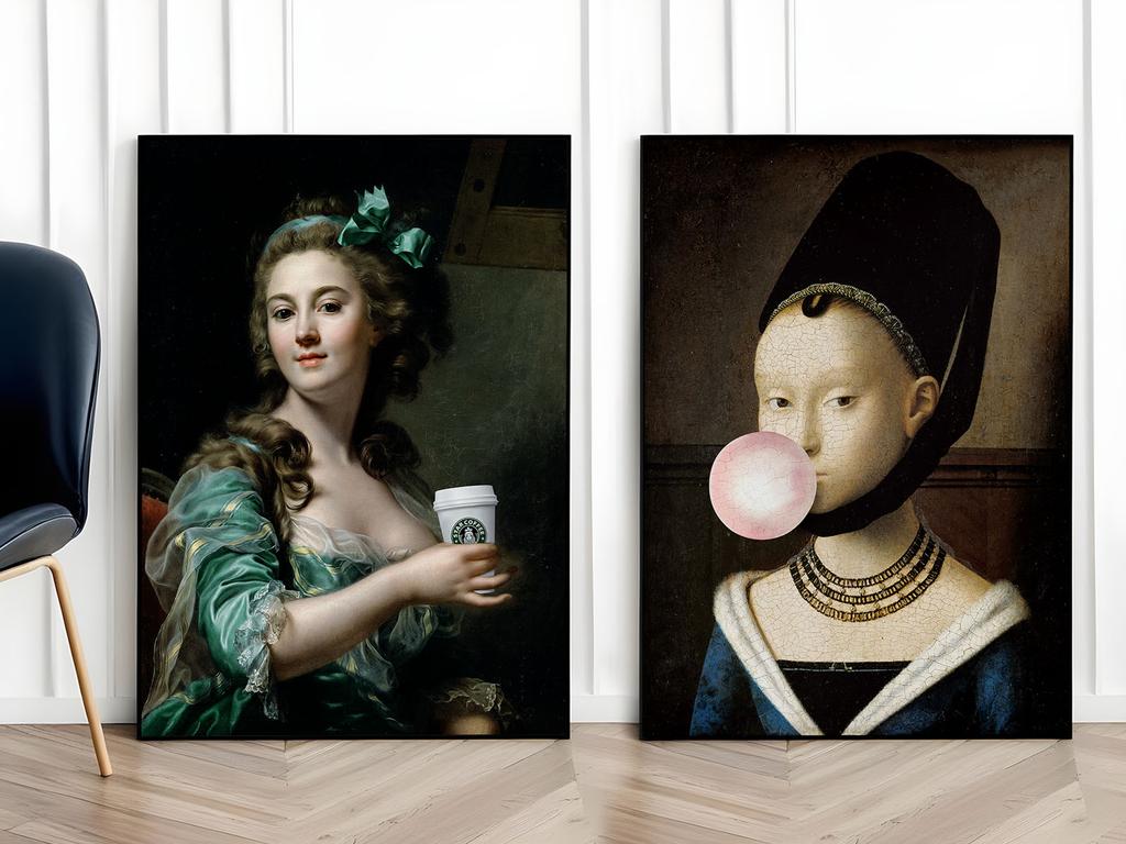 Set of Two Posters Coffee Gum