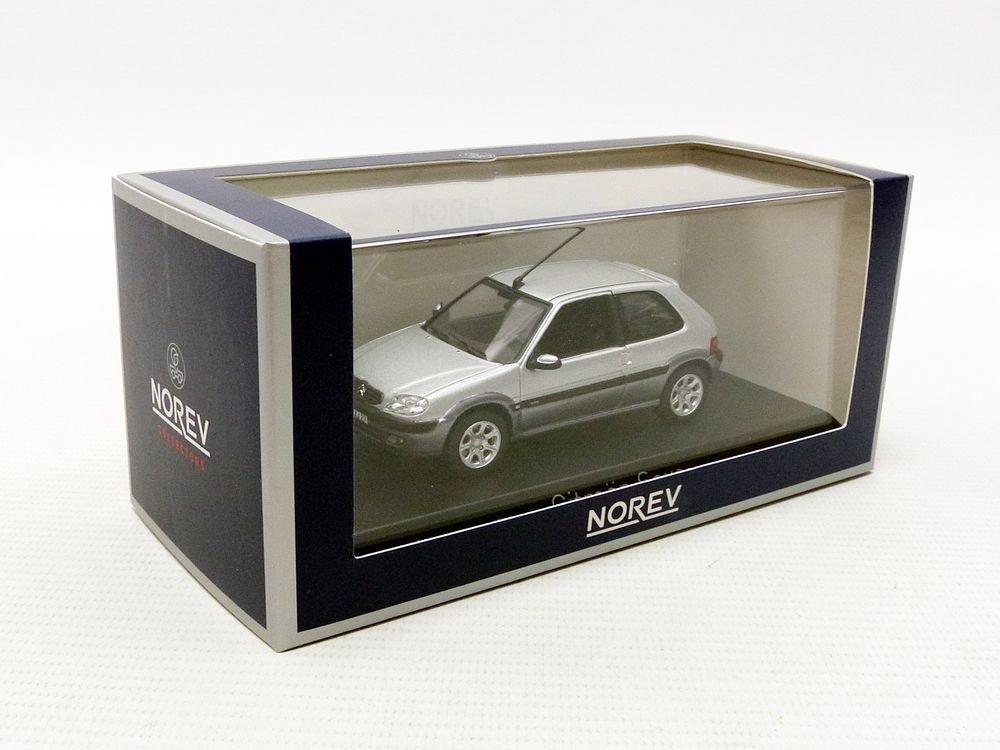 Norev Saxo VTS 2001 Regengrau Fertigmodell 1/43 Citroën Grau/Quarz