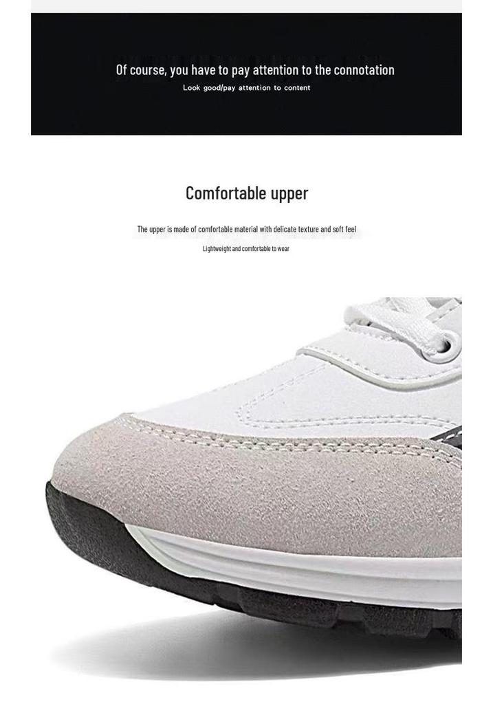 Men's Lightweight Waterproof Running & Work Shoes - Comfortable, Thick Sole, Casual Outdoor Sneakers for Spring & Autumn