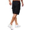 Męskie letnie na co dzień na zewnątrz Casual Patchworkowe kieszenie Kombinezony Sportowe oprzyrządowanie Spodenki Spodnie