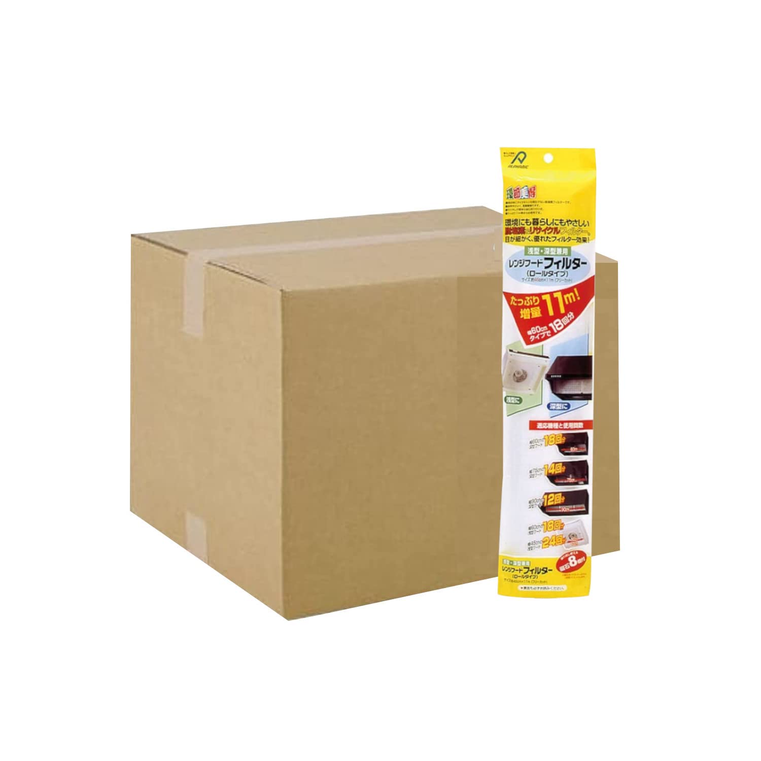 

Alphamic Range Hood Roll 11m x 12 White [Case Sale] Filter, Type, Rolls,