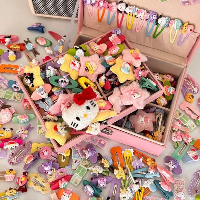 Cartoon Princess Hair Accessory Set: Cute Hair Clips for Girls