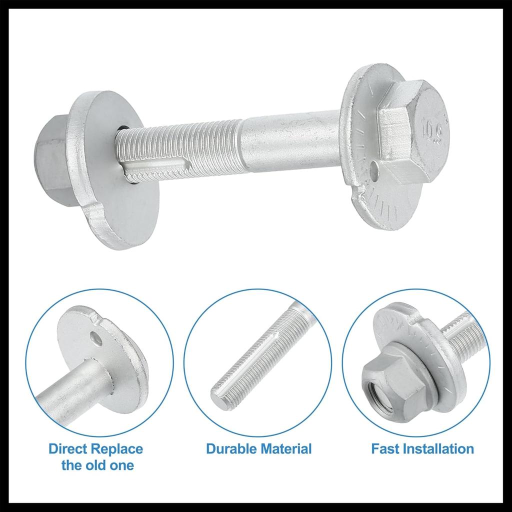 Suspension Arm Alignment Eccentric Adjustment Cam Bolt Camber Screw Fit for Nissan Armada 5.6L 2005-2015 No.545802S400/545802S40A - Pack of 3 Durable