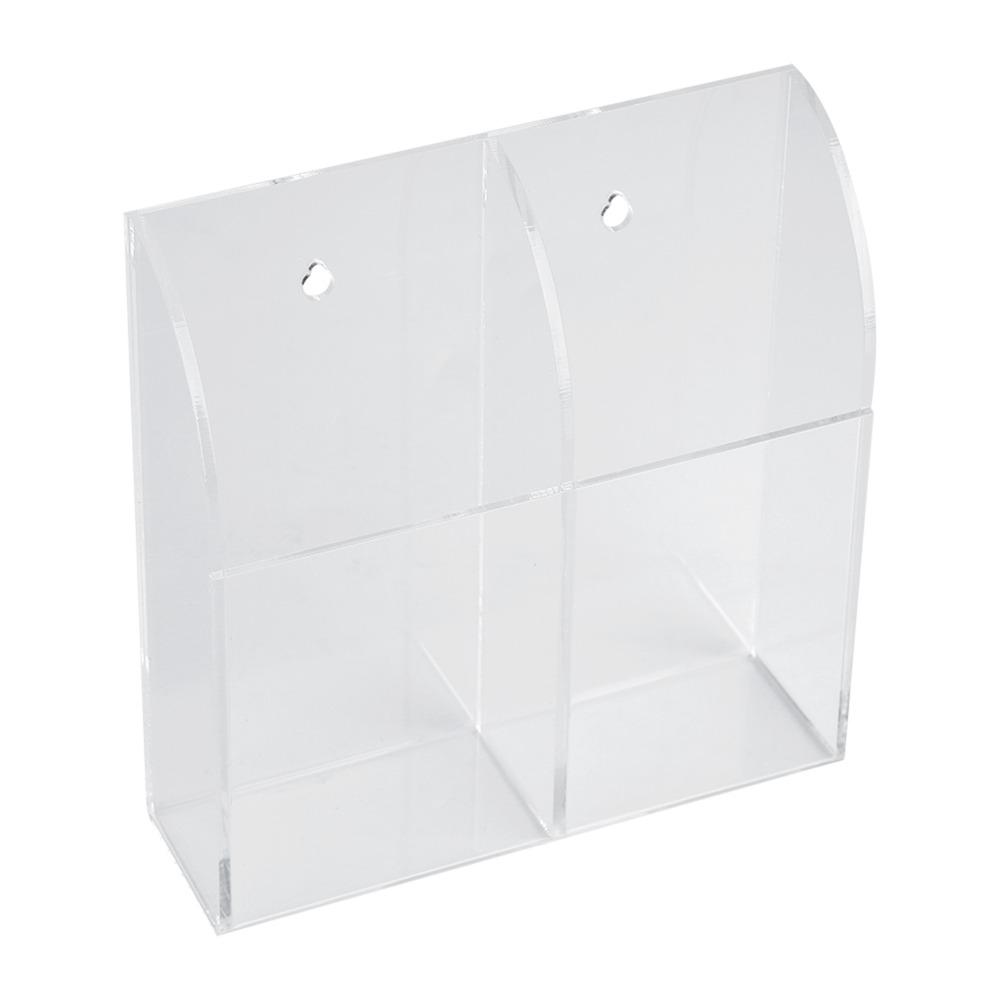 Acrylic Remote Control Holder Clear Universal Remote Control Box MultiPurpose Wall Mount Remote Control Organizer