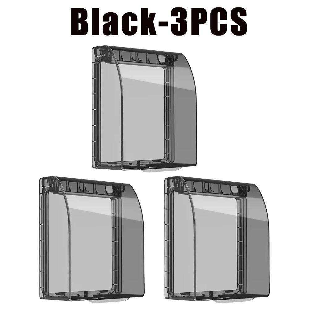 86 Type Wall Socket Waterproof Case Transparent Switch Cover Household Electrical Outlet Protection Accessories