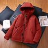 Outdoor Unisex Thick Hooded Warm Cotton-padded Jacket