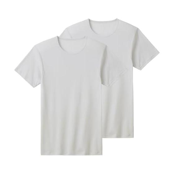 [Gunze] Inner Tops, Sweat Absorbent, Quick Drying, Antibacterial and Odor Resistant, Cotton & Dry Crew Neck T-Shirt, Men s