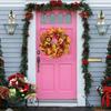 18 Inch Fall Wreath for Front Door Large Autumn Wreath with Artificial Pumpkins Sunflowers Maple Leaves for Thanksgiving Harvest Farmhouse Porch Wall