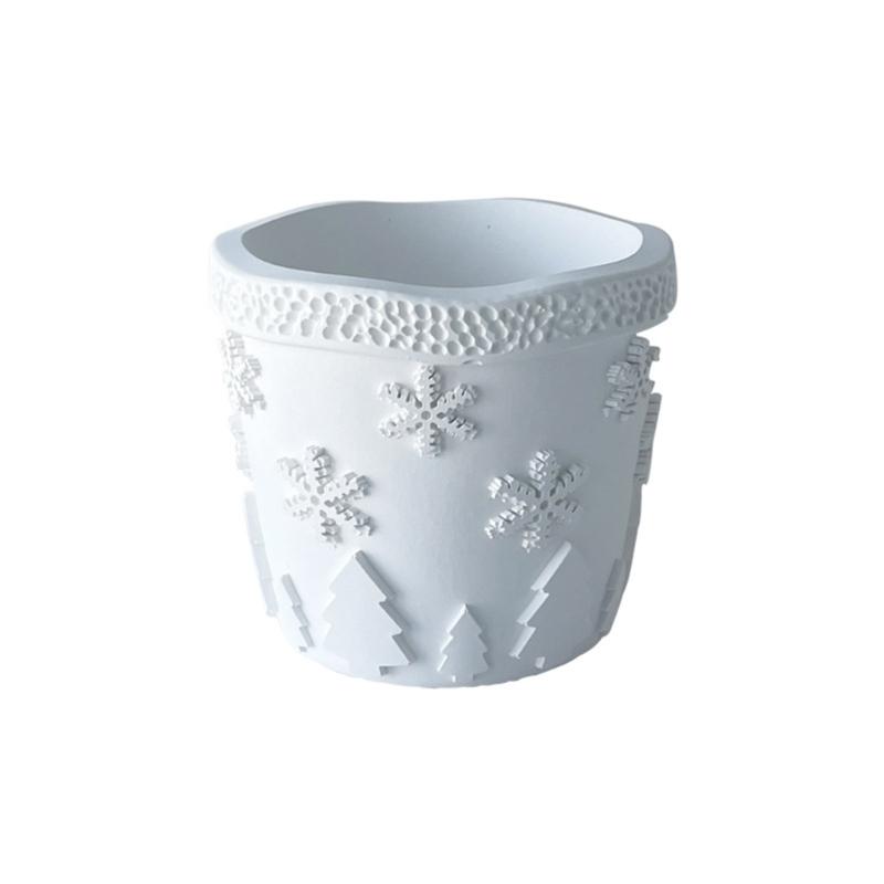 Candles Holder Resin Mold,Cement Gypsum Flower Pot Silicone Molds Epoxy Resin Casting Molds for DIY Jewelry Storage Box