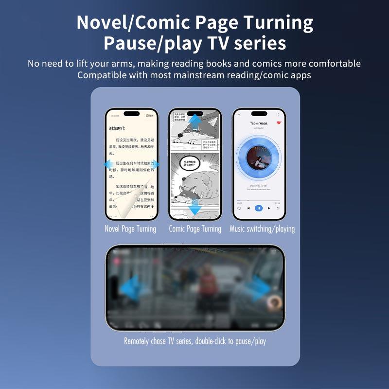 Remote Control Is Suitable For Cell Phone Pad Bluetooth Page Turning Ring Roller Both Camera Remote Control Function Compatible