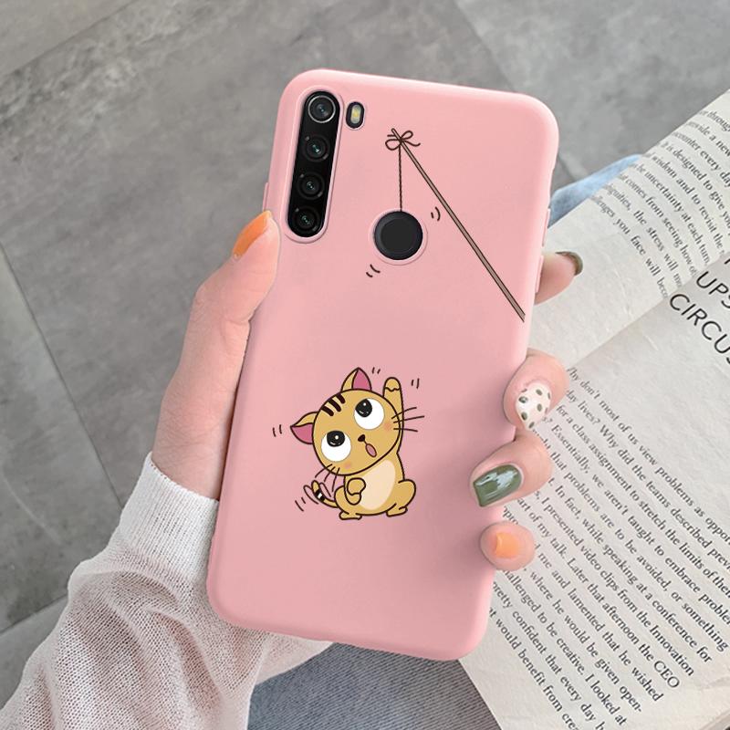For Redmi Note 8 Pro 8T Back Cover Protective Case Soft Silicone Cute Cartoon Cat Frog Funda Phone Case For Xiaomi Redmi Note 8