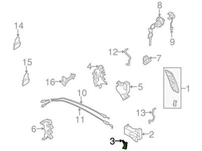 Genuine Parts 80942-CD000 Keizupu Door Fuinitsuya Fairlady Z