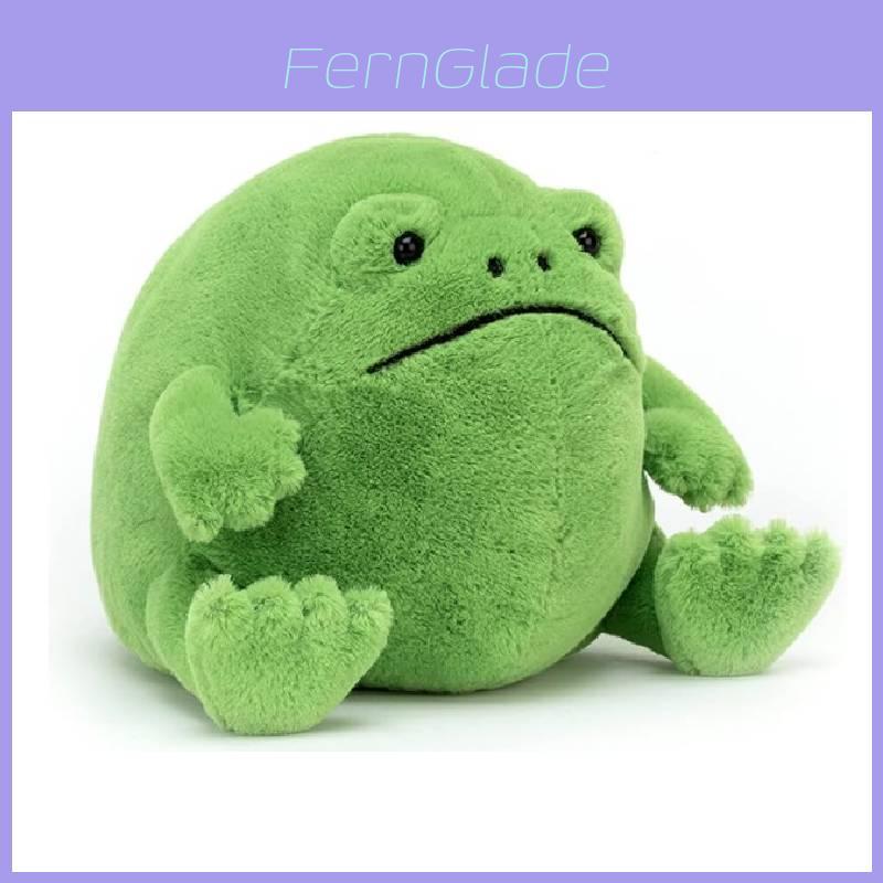 Adorable Ricky Rain Frog Plush Toy Soft Cartoon Frog Doll For Kids 30x25x20cm