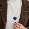 Unique Blue Lapis Lazuli Gemstones Necklace Pendant Comfortable Daily Wear Accessory Jewelry Making Accessories Multicolor