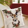 Vintage Jelonek - Decorative Velvet Pillowcase - Beige 004 - Jelonek - 40X40