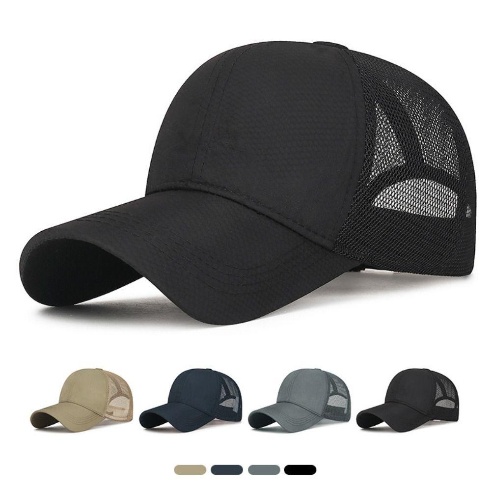Honeycomb Breathable Mesh Quick-Drying Hat Adjustable Baseball Cap For Women Men