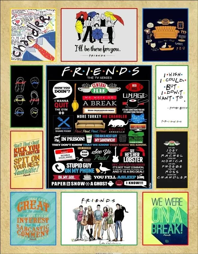 Friends Printed Blankets Black Winter Comfortable Warmth Cover Lightweight Travel TV Show Throw Pretty Birthday Souvenir Gifts