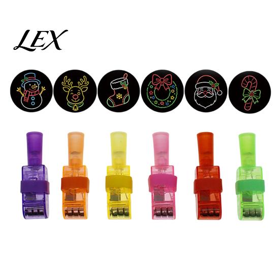 Kindergarten Prize Incentives Christmas Finger Projector Light, Mini Patterns LED Toy for Kids, Portable Projection Gadgets Light Up Ring Xmas