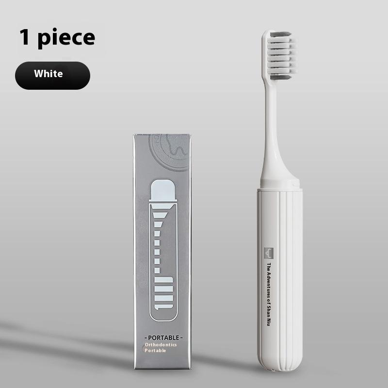 1Pcs Toothbrush Clean Braces Dental Tooth Brush Ultra-Fine Soft Bristle Toothbrush Oral Care Removable Folding Storage Design