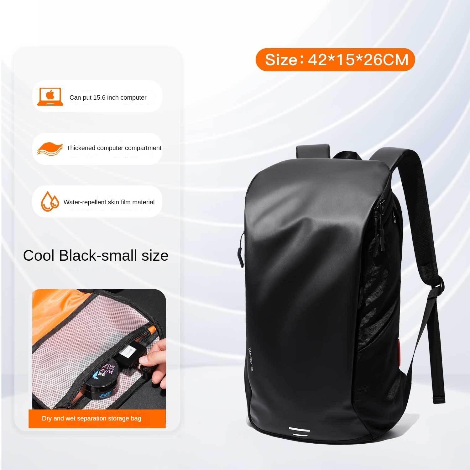 

Men s Backpack Lightweight Casual Oxford Cloth Computer Bag Waterproof Large Capacity Backpack Small чёрный