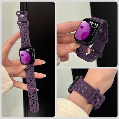 Αθλητικό Λουράκι Σιλικόνης για Apple Watch Band Ultra 3 2 49mm Σειρά 11 10 9 8 7 46mm 42mm 45mm Βραχιόλι Correa iWatch 6 5 4 SE3 44mm