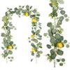 Simulated Lemon Rattan Artificial Lemon Rattan Interior Decoration Christmas Decorative Rattan.