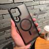 For Magsafe Matte Translucent Shockproof Case For Samsung S25 Edge S24 S23 FE S22 Ultra Plus Magnetic Wireless Charging Cover