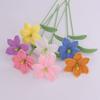 Häkel-Lilienstrauß, Gehäkelter Blumenstrauß Für Zuhause Hochzeitsdekoration DIY Geschenkstrauß Für Frau Mutter Vater Lehrer