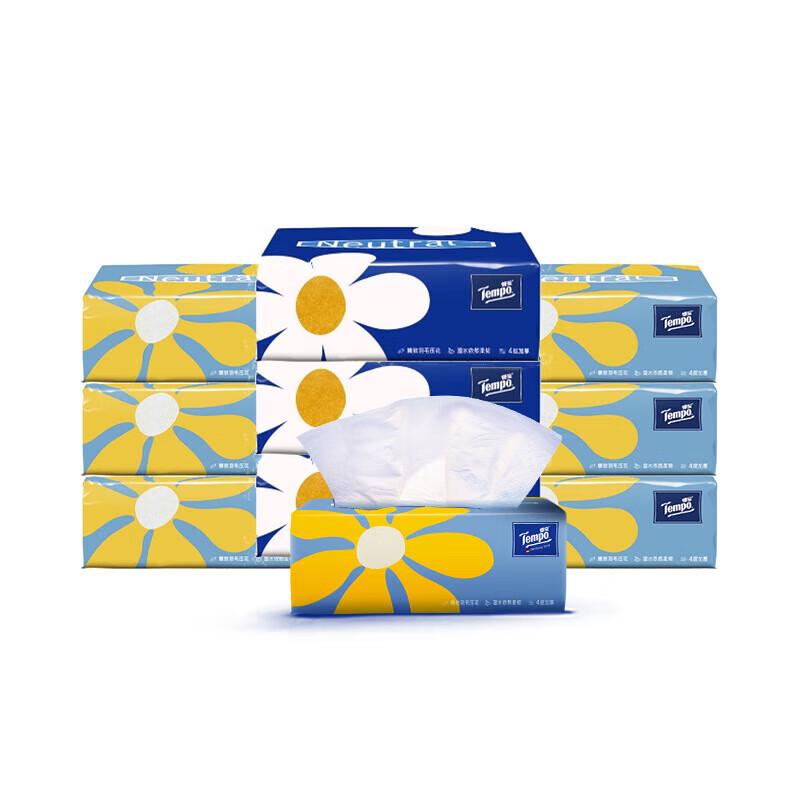 Tempo Scented Mini Soft Pack Facial Tissues, 4-Ply, 10-Pack