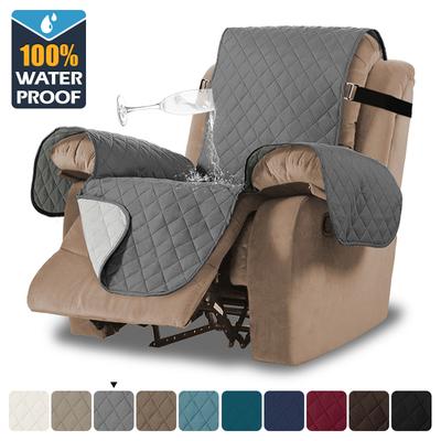 Housse de canapé inclinable imperméable Housse de canapé matelassée lavable Conçue pour le salon Housse de fauteuil antidérapante 1 /2 /3 /4 Places Siège Maison