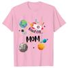 Space Birthday Shirt Planets Rocket Ship Astronaut Birthday Party Tshirts Space Birthday T-Shirt Family Suit Space Tees Clothes