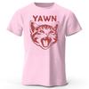 New Trendy Lazy Cat Cotton Short Sleeved Men Daily Sports Fitness Running Top Soft and Breathable Oversized Loose Casual Tshirt