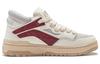 Li Ning Wave Mid Slip Resistant Abrasion Resistant Mid top Casual Shoes Men's White Gray Red AGCT497-1