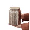 Pure Titanium Hammered Tea Canister with Magnetic Seal