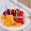 OIMG Disposable Transparent Plastic Fruit Forks