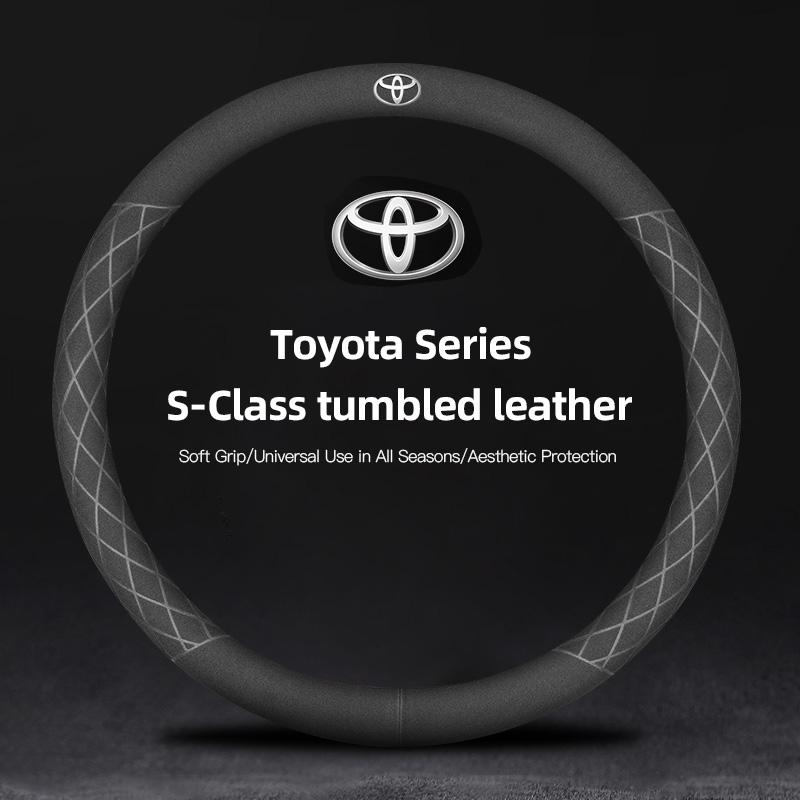 2026 Nuovo Per Toyota 38cm Coprivolante Auto in Camoscio Per Toyota Hilux Aygo Corolla Yaris Rav4 Camry CHR 15 Pollici Non-scivolo Cov